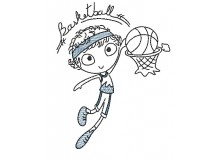 Stickdatei - Basketball Junge